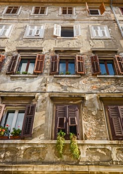 the old town in Rovinj Croatia Adriatis coast Europe