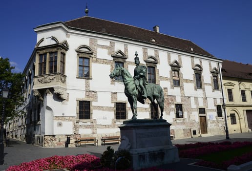 Budapest city Hungary Andras Hadik horse statue