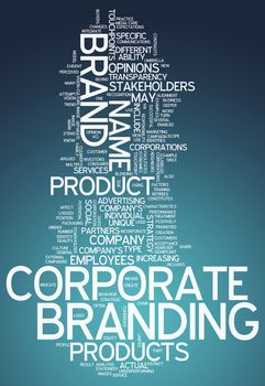 Word Cloud with Corporate Branding related tags