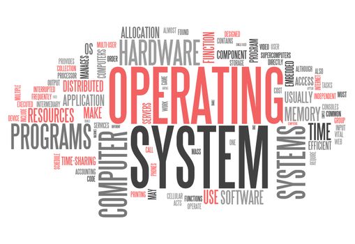 Word Cloud with Operating System related tags