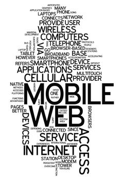 Word Cloud with Mobile Web related tags