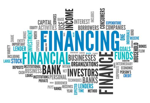 Word Cloud with Financing wording