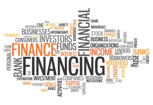 Word Cloud with Financing wording