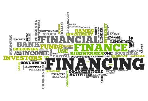 Word Cloud with Financing wording