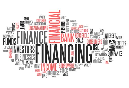 Word Cloud with Financing wording