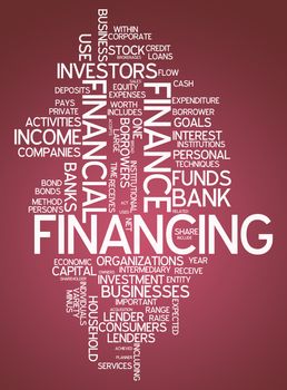 Word Cloud with Financing wording