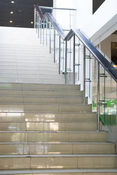 Modern building interior. Staircase in the mall