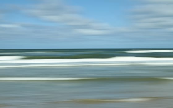 At the beach in the summer in Denmark