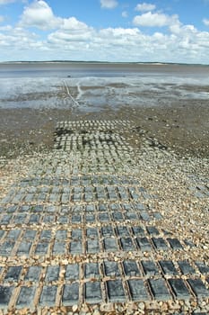 At the beach in the summer in Denmark