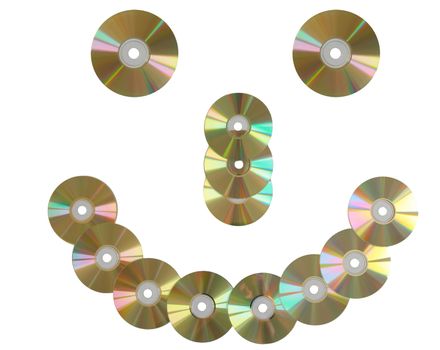 CD discs smile.