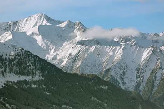 Mountain Range in Tyrol, Alps, Austria