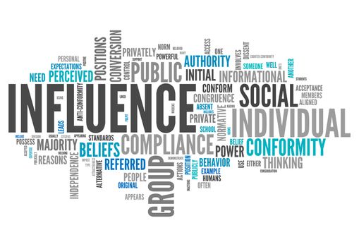 Word Cloud with Influence related tags