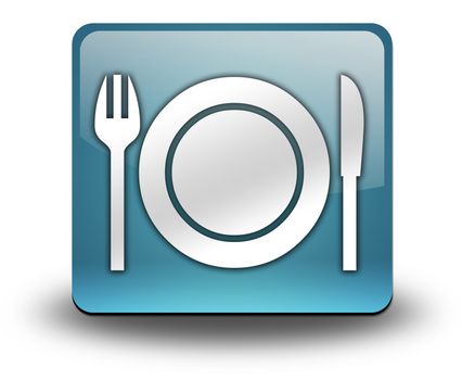 Icon, Button, Pictogram with -Eatery, Restaurant- symbol