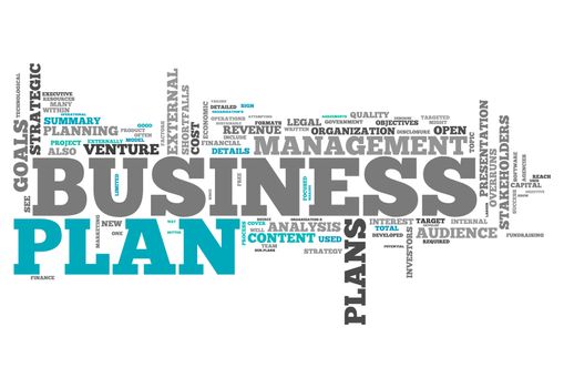 Word Cloud with Business Plan related tags