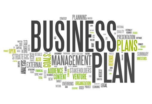 Word Cloud with Business Plan related tags