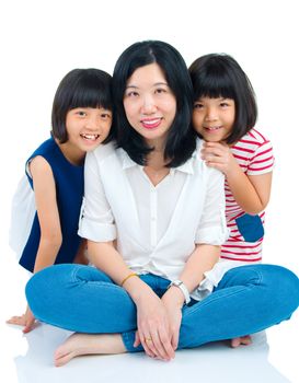 Asian mother and daughter