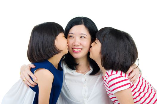 Asian mother and daughter