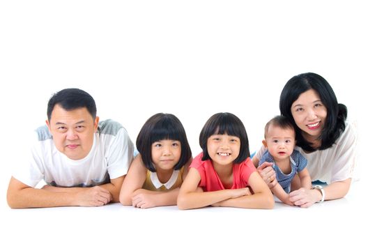 Portrait of asian family