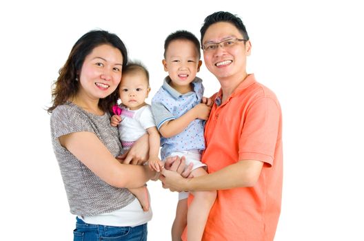 Portrait of an happy asian family
