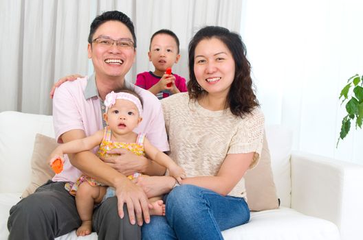 Portrait of asian family
