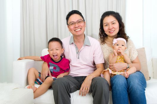 Portrait of asian family