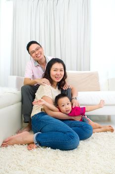 Portrait of asian family