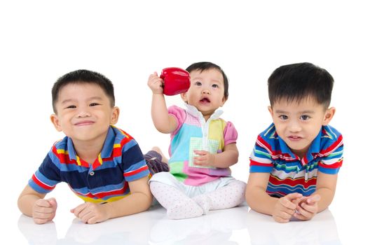 Portrait of lovely asian kids