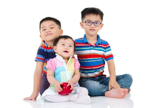 Portrait of lovely asian kids