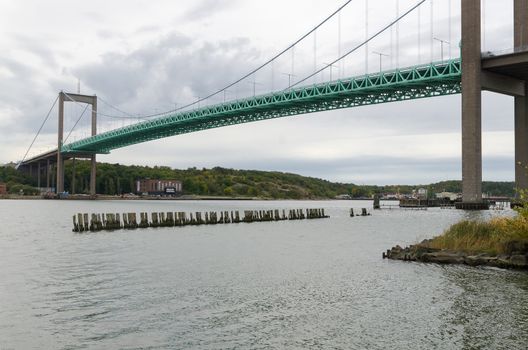 one bridge in gothenburg over the river
