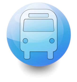 Icon/Button/Pictogram "Bus / Ground Transportation"