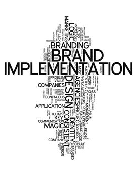 Word Cloud "Brand Implementation"