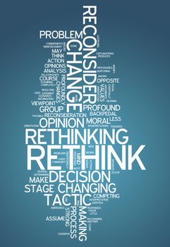 Word Cloud with Rethink related tags