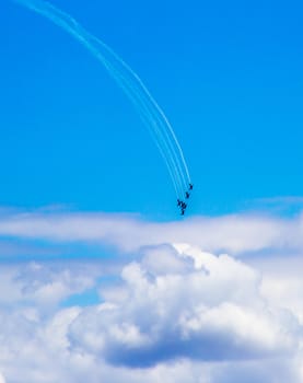 The Roulettes plane formation aerobatic display