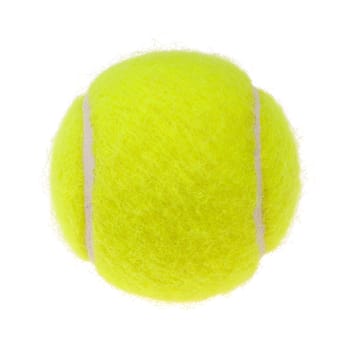 Tennis ball isolated on white background