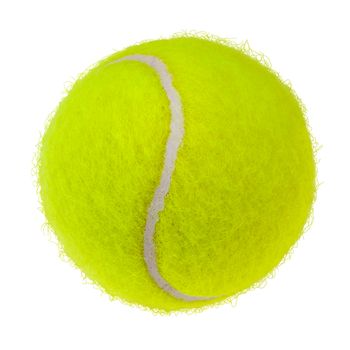 Tennis ball isolated on white background