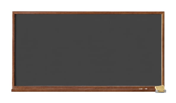 Black school board isolated on white background with clipping path