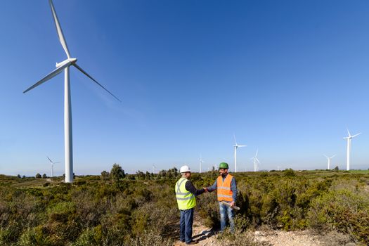 Engineers of wind turbine control projects and production.