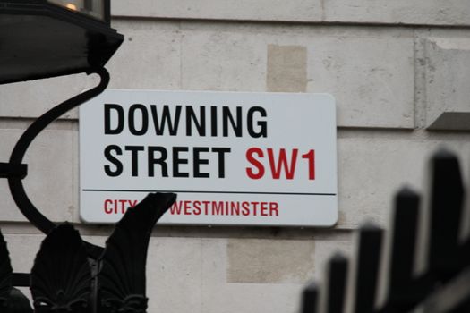 LONDON, UK - MARCH 9TH 2014: Downing Street in Westminster, London onthe 9th March 2014.