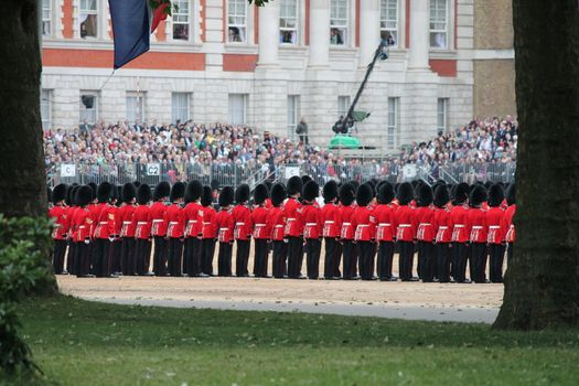 London, UK-June 11 2016, coldstream soldier of the royal guard, June 11.2016 in London