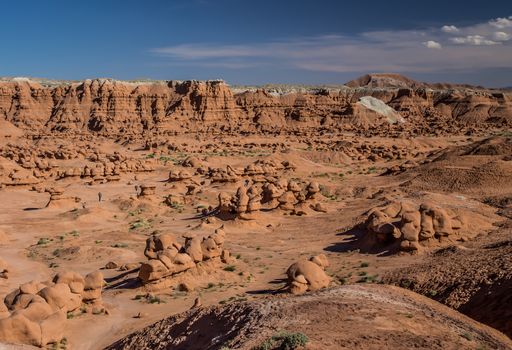 Rock formations called  "goblins" at Goblin Valley State Park, Utah.