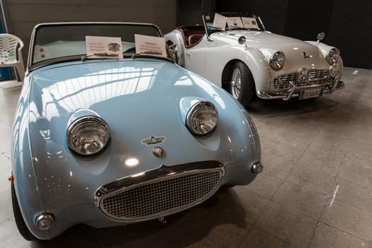 VERONA, ITALY - MAY 25: The municipality of Verona organizes a free gathering of sports and antique cars in Verona on Saturday, May 9, 2015. Are exposed the most beautiful cars in the world.