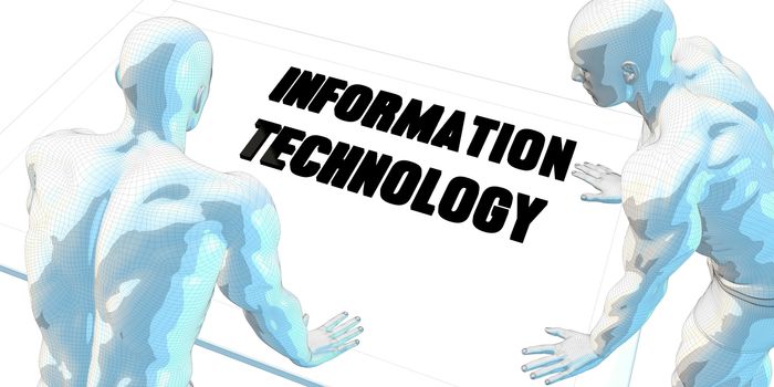 Information Technology Discussion and Business Meeting Concept Art