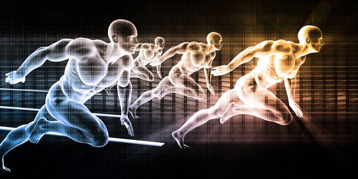 Technology Solutions as a Presentation Background Art