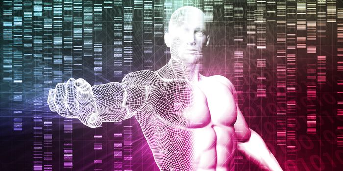 Scientific Research and Genetic DNA Science Concept