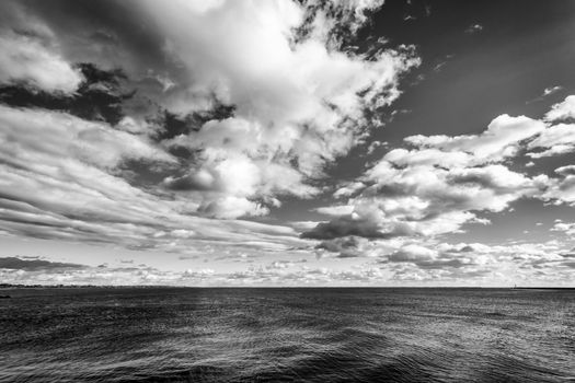 Photograph of a coastal landscape in Rhode Island