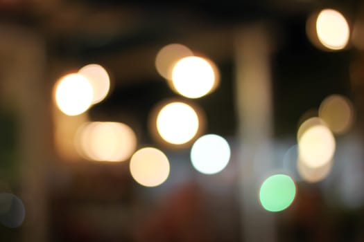 A blurred background bokeh night.