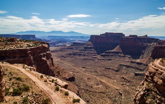 Road deep into Canyonlands National Park, Utah.