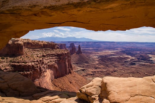 Mesa Arch in Canyonlands National Park in Utah.