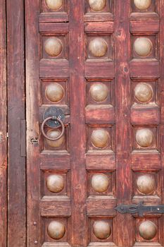 Closeup of nice ancient wooden door. Good background