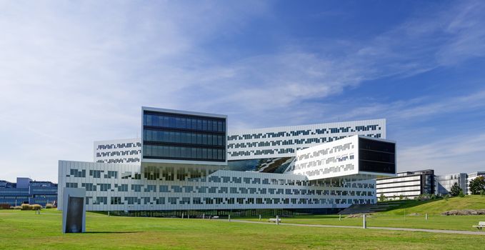 FORNEBU, NORWAY - SEPTEMBER 10: Statoil office building on September 10, 2015. Statoil is a Norwegian multinational oil and gas company with operations in thirty-six countries and with about 23 000 employees.